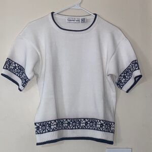 Cambridge Spirit 💯 Cotton Knit Women Top Size M